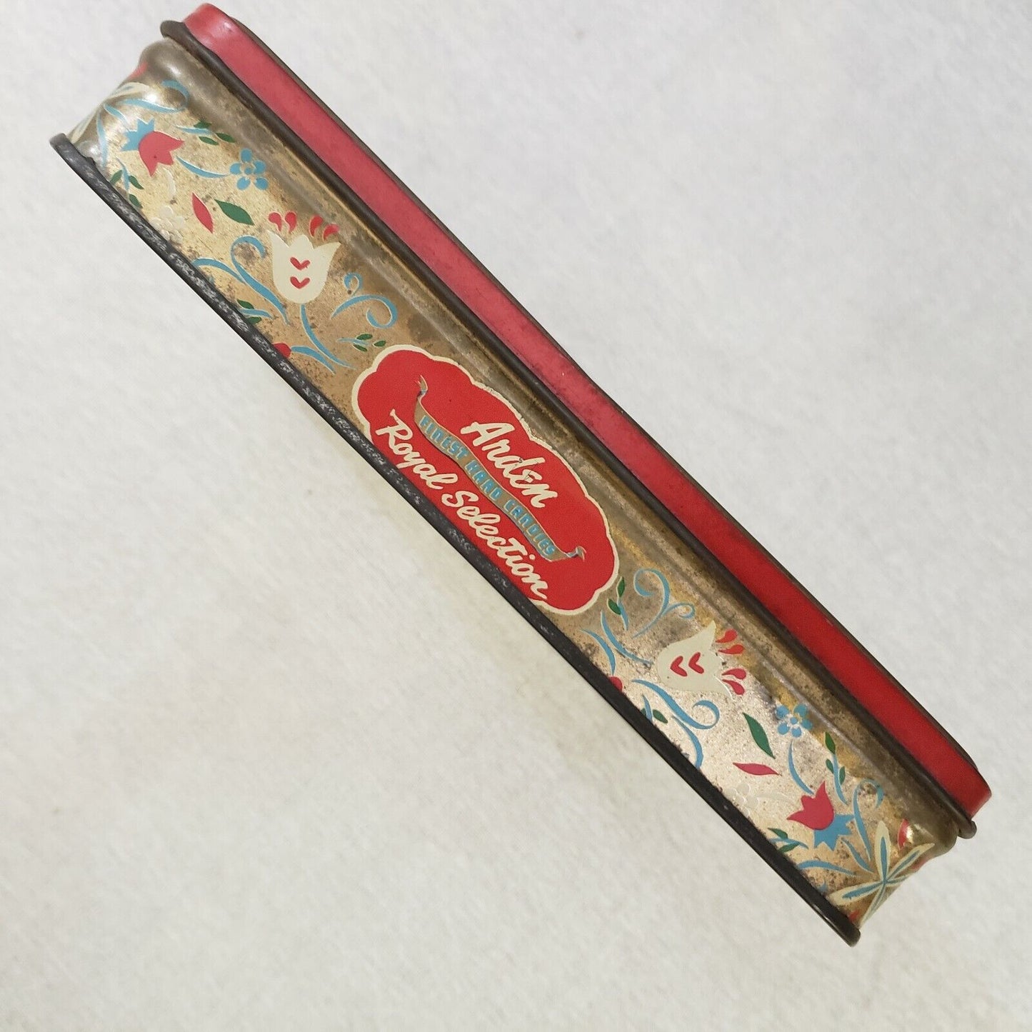 Arden Royal Selection Candy Tin 8.25in Square Vintage Decorative