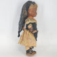 Spanish Catalonia Souvenir Doll Traditional Mantilla Lace Senyera Sash 13" Vtg