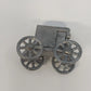 Pewter Horse Drawn Amish Buggy Carriage Miniature Figurine Vintage 2.5"
