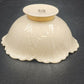 Lenox USA Trinket Dish Cabbage Leaf Footed 4.5" Bowl Cream with Gold Base