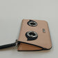 Calvin Klein Pink Blush Saffiano Leather Robot Face Key Ring Coin Purse