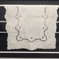 White Embroidered Cutwork Scalloped Rectangle Doily Placemat Table Runner Linen