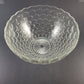 Vintage Federal Glass Thumbprint Iridescent Punch Bowl Set 7 Cups Ladle
