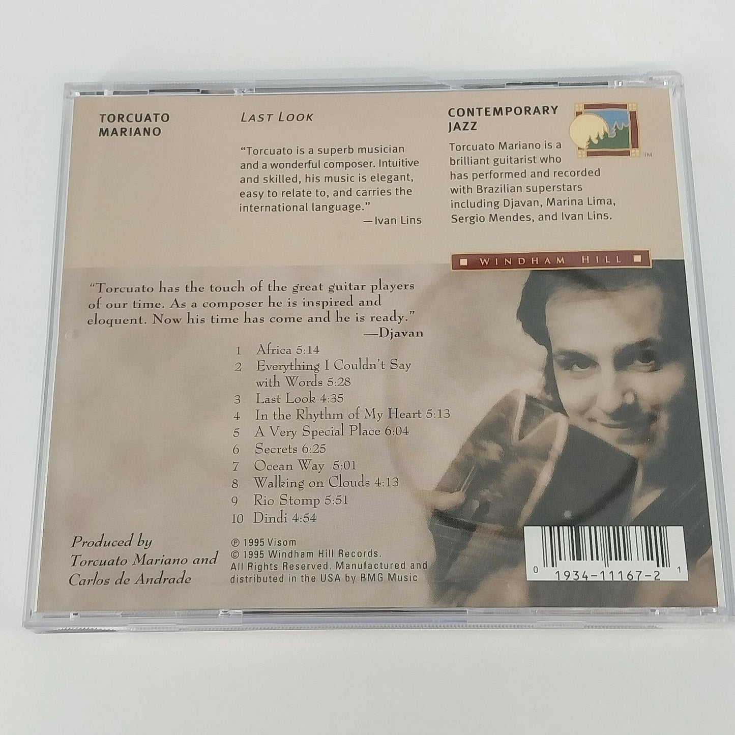 Torcuato Mariano Last Look CD 1995 Windham Hill Smooth Jazz Guitar Instrumental