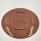 Magnolia 10" Dinner Plate by Stangl Pottery Vintage Trenton NJ Dark Red Flowers