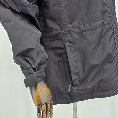 Eddie Bauer WeatherEdge Women’s Large Black Insulated Waterproof Jacket Detachable Hood Winter Coat