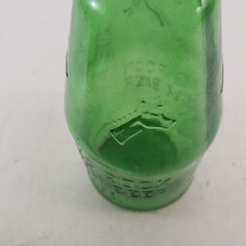 3 Rolling Rock Premium Beer Embossed Pony Green Glass Bottles 7 oz Latrobe PA