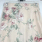 Contempo Casuals Floral Skirt Women's 7/8 A-Line Cotton Polyester Botton Front