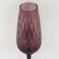 Empoli Purple Amethyst Art Glass Vase Diamond Optic MCM Italian Glass Vintage