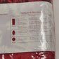 December Home Fabric Tablecloth Oblong Red Damask Poinsettia Motif 60"x102" NEW