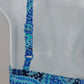 Body I.D. Blue Paisley 2-Piece Bikini Swimsuit Women's Size 10 Underwire