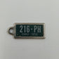Key Chain License Plate Charms Disabled American Veterans Various Years Ohio