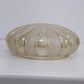 Amber Glass Ceiling Light Shade 12" Ribbed Pumpkin Flush Mount 9" Fitter Vintage