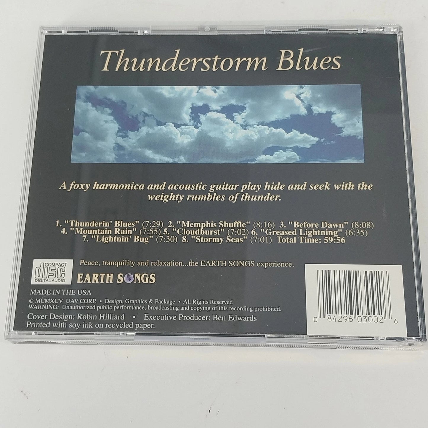 Earth Songs 6 CD Lot Natural Guitar Jazz Atlantic Desert Thunderstorm Blues