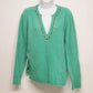 Life Energy Intelligence Teal V Neck Sweater XL Soft Knit