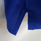 Scrubs Brand Medical Scrub Top Blue Solid Size 1XL 3 Front Pockets Tie Back
