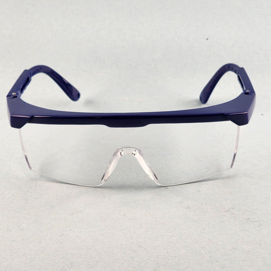 Gateway Strobe VS Traditional Visitor Safety Glasses Telescoping Temples Z87.1+ (Blue Frame, Clear Lens)