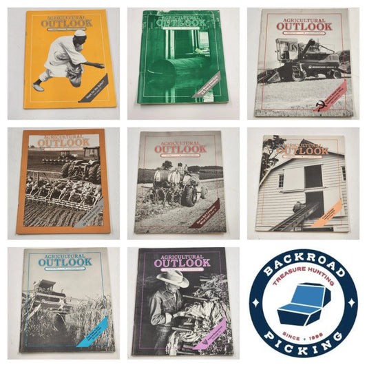 8 Agricultural Outlook Magazines May–Dec 1989 USDA Vintage Farm Reports