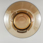 Marigold Footed Glass Serving Bowl 10" Elegant 3-Foot Base Amber Carnival MCM
