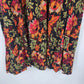 Studio C Floral Top and Skirt Set 24W Black Orange Rayon Outfit