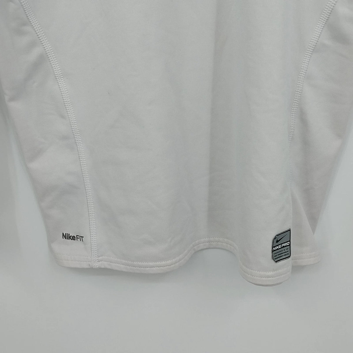 Nike Pro OSU Buckeyes Compression Shirt White Men's M Mock Neck Long Sleeve