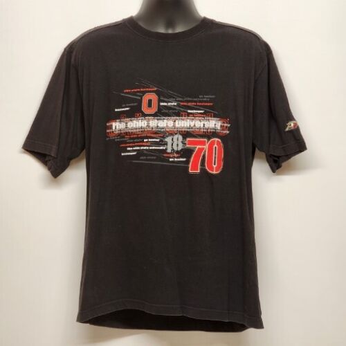 The Ohio State University P2 Pro Player Men's T-Shirt L Large Black Heavy Weight