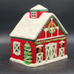 Cheryl's Cookies Cookie Jar Reindeer Stables Certified International Christmas