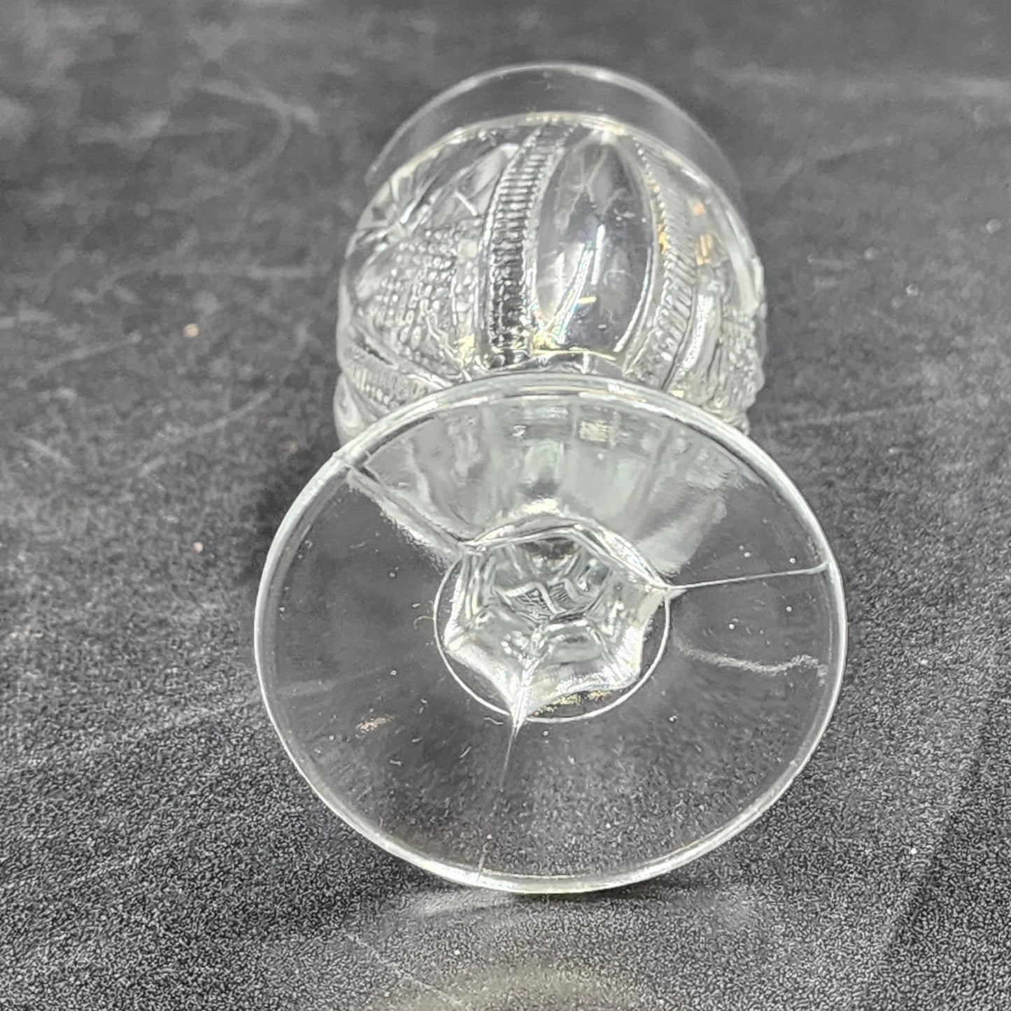 7 Cordial Shot Glasses Clear Pedestal Early American Pattern Glass Assorted 4"
