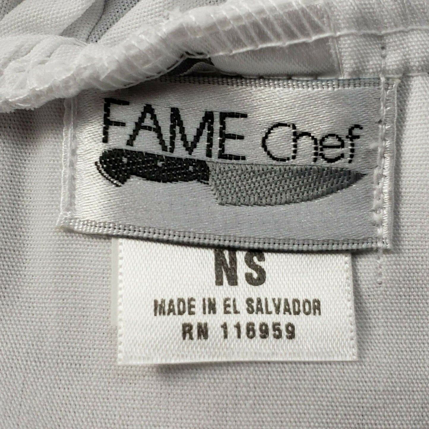 Fame Fabrics C20 White Chef Hat 10 Inch Hook Loop Closure 81118