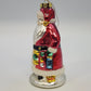 Large Hand Painted Blown Glass Santa Claus Christmas Tree Hanging Ornament 7"