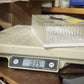 Clear Acrylic Lucite Tissue Box Cover Starburst Diamond 10.5" White Base MCM Vtg