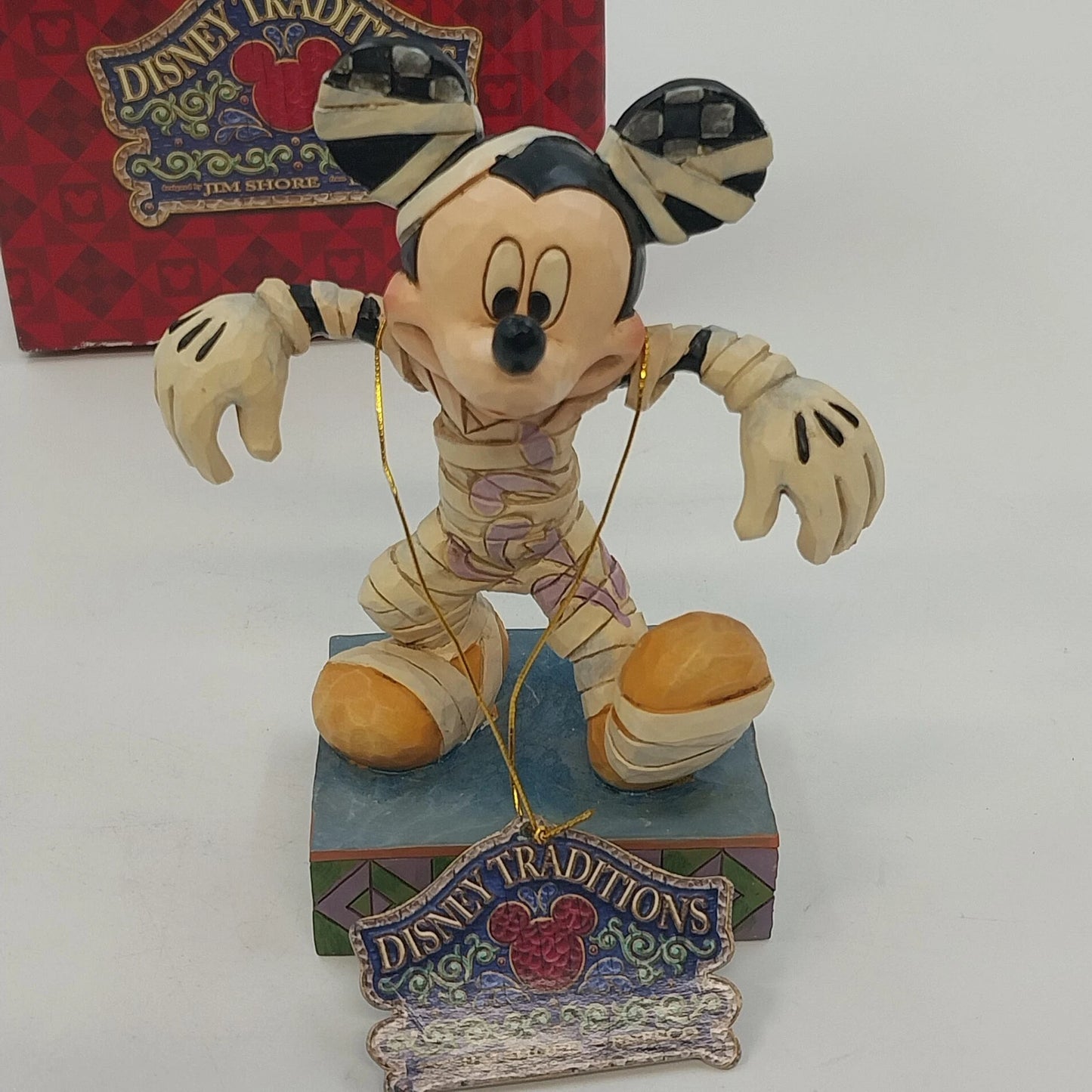 Jim Shore Walt Disney Showcase Happy Haunting Mummy Mickey Figurine 4023553 Box