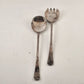 Salad Server Set Fork Spoon Sheffield England Silverplated Vintage 9.25"