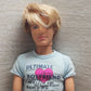 Barbie Sweet Talkin Ken Doll Mattel Boyfriend Play Heart Blue Parts AS IS 2010s