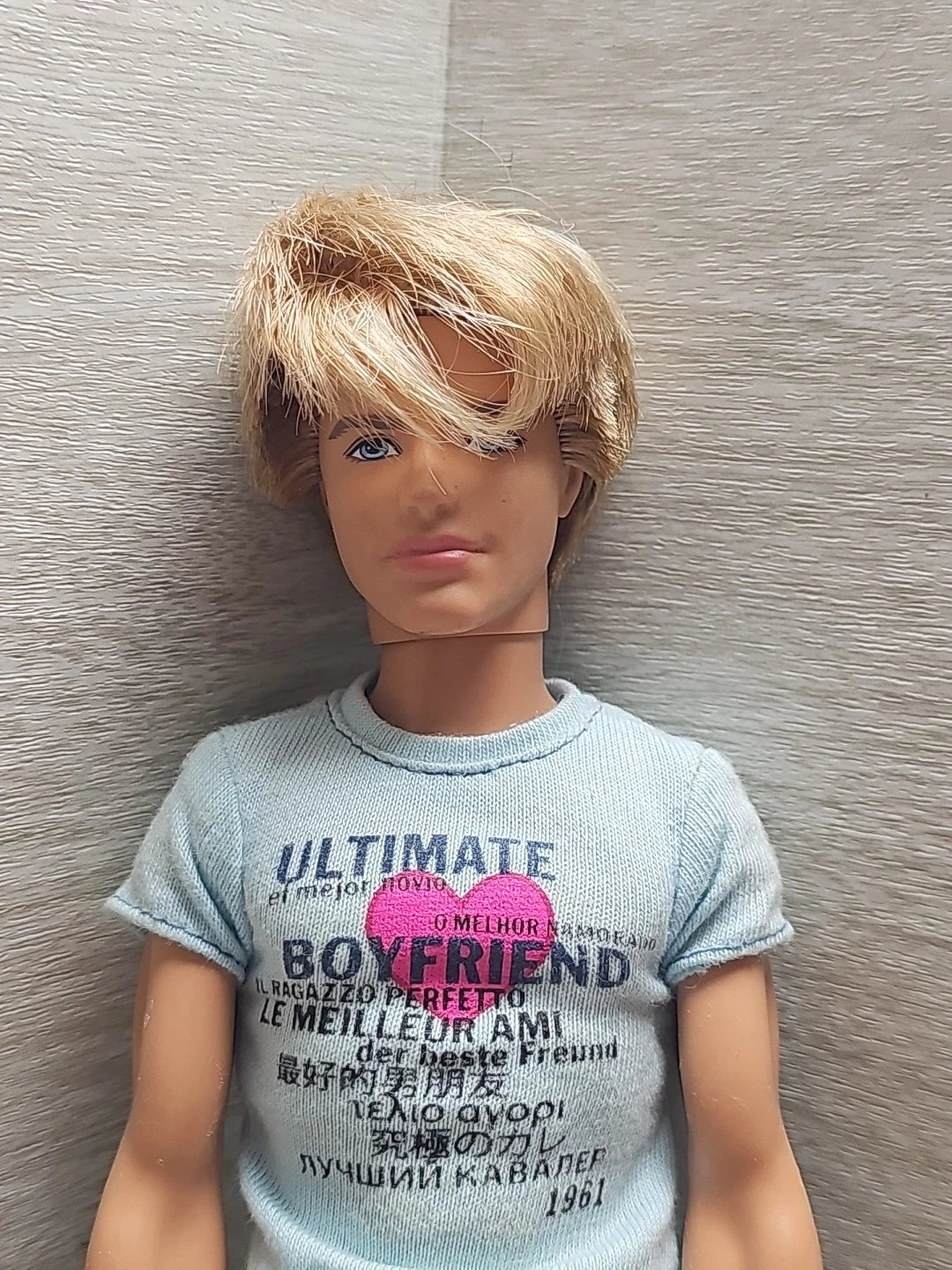 Barbie Sweet Talkin Ken Doll Mattel Boyfriend Play Heart Blue Parts AS IS 2010s