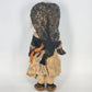 Spanish Catalonia Souvenir Doll Traditional Mantilla Lace Senyera Sash 13" Vtg