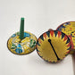 Set of 4 Vintage Metal Tin Noisemakers Birthday Party New Year’s Sports Theme
