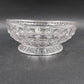 Imperial Glass Monticello Waffle Block Footed Candy Dish 6.25" x 2.75" Vintage