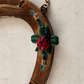 Horseshoe Wall Hanging Western Germany Goldauflage Plastic Lucky Ladybug 3"