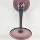 Empoli Purple Amethyst Art Glass Vase Diamond Optic MCM Italian Glass Vintage
