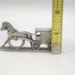 Spoontiques PP643 Horse & Buggy Pewter Figurine Amish Carriage Gray 1986 Vtg