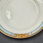 6 Nebraska Blue Bread & Butter Plates England Blue Rim Flower Accent J&G Meakin