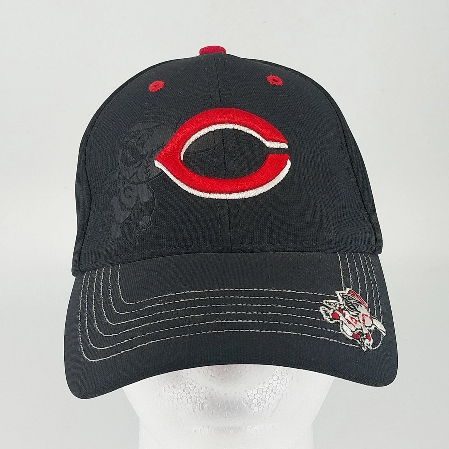 Cincinnati Reds Mr Redlegs Hat Black Adjustable MLB Fan Favorite Cap Adjustable