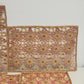 Raffia Ratan Sunburst Placemats Set 4 Boho Woven Orange Red Yellow Table Decor 17.5"