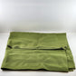 Green Pattern Linen Blend Tablecloth 69" x 52" and 6 Napkins 16" Square Vintage