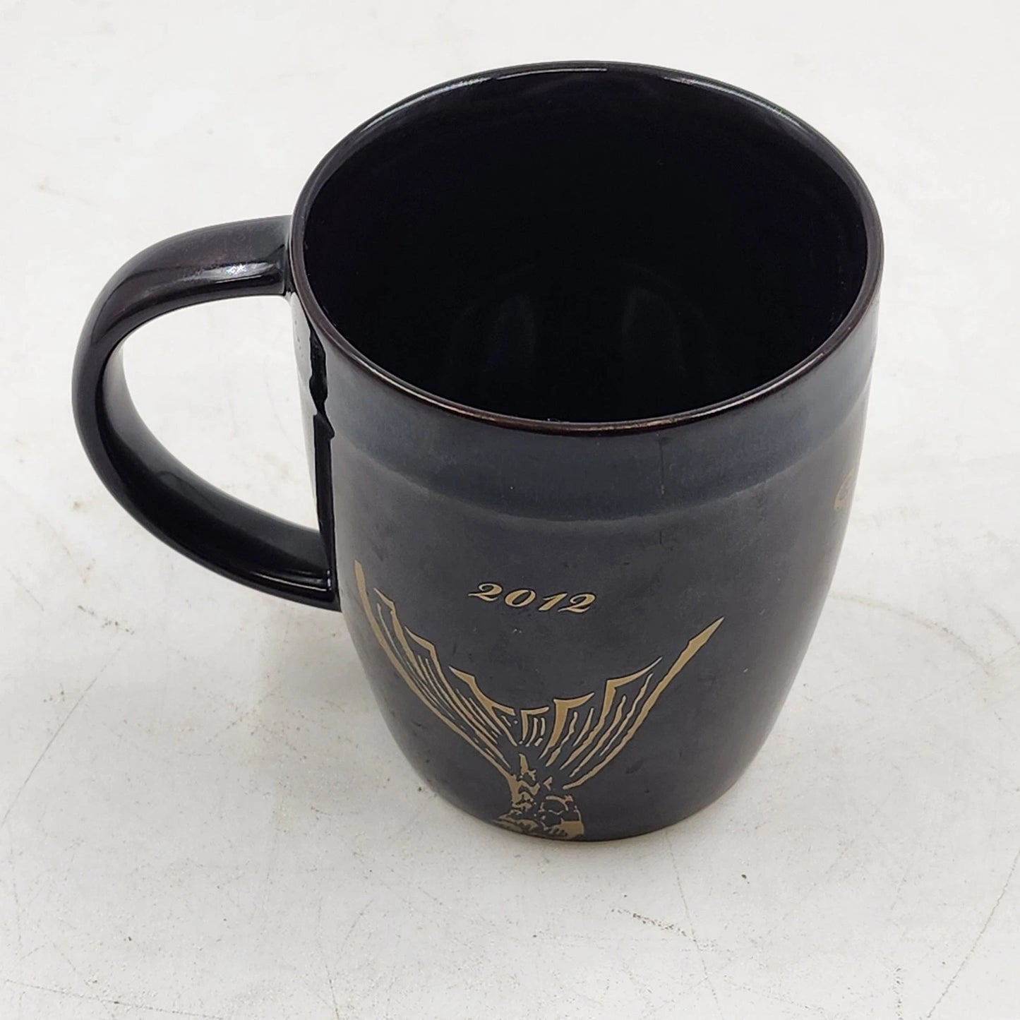Starbucks Siren Mermaid Mug 2012 Anniversary Brown Copper 12 oz Coffee Cup