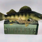 2007 Enesco Wistful Fisherman Walleye Composite Fish Display Figurine 9"L x 5"T