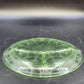 Anchor Hocking Cameo Ballerina Green Uranium Glass Grill Plate 10.5" Vintage