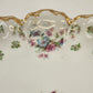 Haviland Limoges France Serving Plate Rose Colorful Flowers Gold Scallop Edge 9"