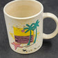 Myrtle Beach White Coffee Mug Cup 3.75" Vacation Souvenir Ocean Palm Tree Handle